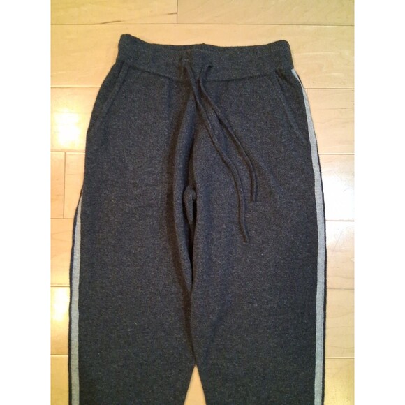 The Cashmere Project Joggers Gray 100% Cashmere Sweatpants Side Stripe XS - Picture 3 of 7